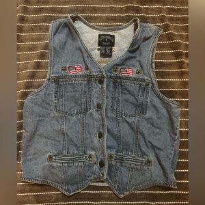 90s Y2K 2000s 100% Cotton USA Vest